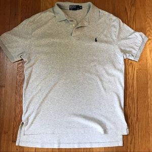Heather grey polo Ralph Lauren shirt size M